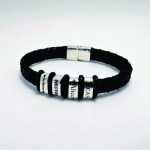 Pulsera Cuero T.C Personalizado